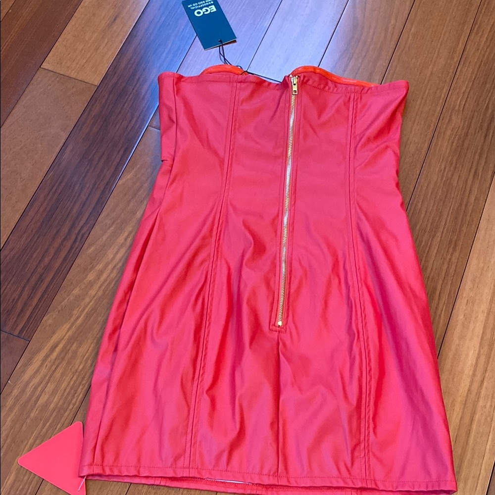 NWT Red Strapless Dress - Picture 2 of 4